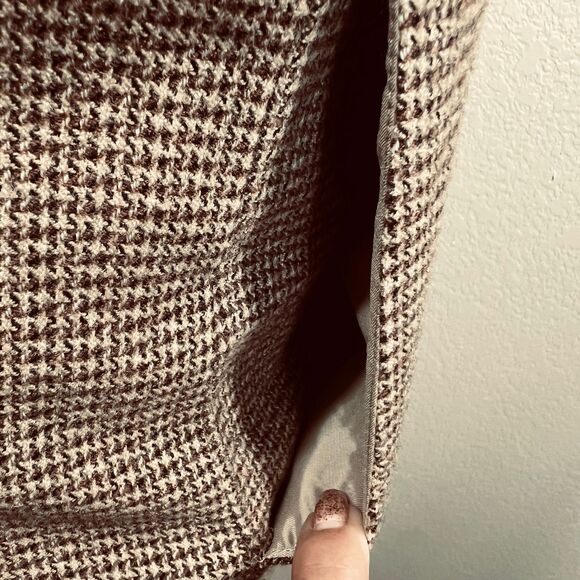 Theory JORA Dress Tan Brown Wool Sleeveless A-Line Fit & Flare size 2  pin up - Picture 15 of 16